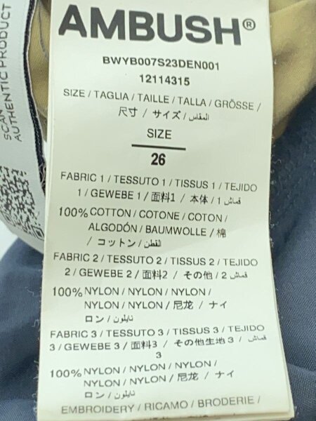 AMBUSH(アンブッシュ) / 23ss/デニム切り替えトラックワイドパンツ 