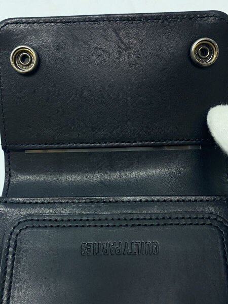 WACKO MARIA(ワコマリア) / ×PORTER/3つ折り財布/レザー/BLK/メンズ 