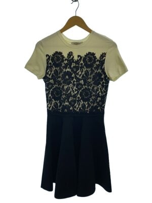 VALENTINOビスコースジャージワンピースレースM VALENTINO ビスコース