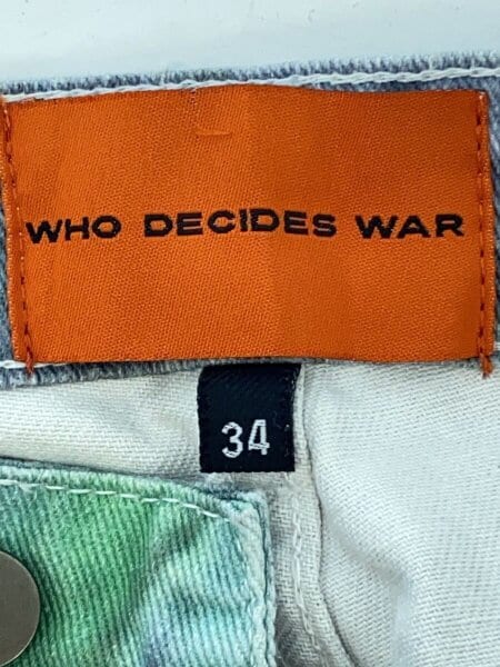 WHO DECIDES WAR(フーディサイズウォー) / ボトム/34/コットン/マルチ
