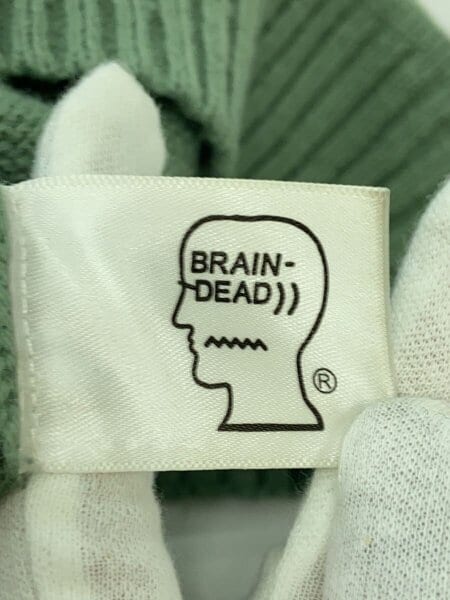 Brain Dead / GREEN　READERS　/ニット・セーター(厚手)/L/ウール/GRN Brain Dead(ブレインデッド) / GREEN READERS /ニット・セーター(厚手