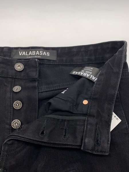 VALABASAS(バラバサス) / ボトム/30/コットン/BLK/無地 | 古着の販売 