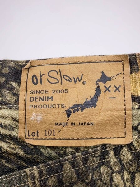 orSlow(オアスロウ) / 別注/リアルツリーカモ/ボトム/M/コットン/GRN 