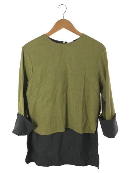 アドーアヘリンボーンボタンブラウス