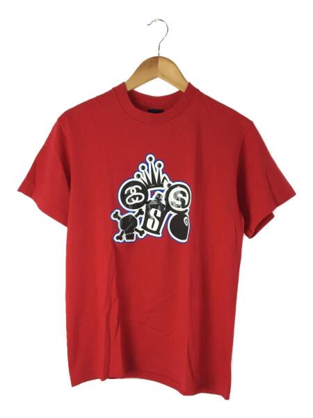 STUSSY(ステューシー) / OLD STUSSY/スカルスプレークラウン/Tシャツ/M 