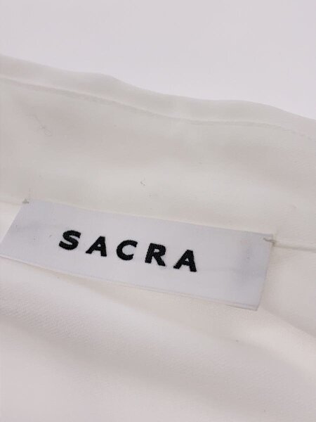 SACRA([イリョウ]サクラ) / SHRINK GABARDINE CROPPED SHIRT/長袖 