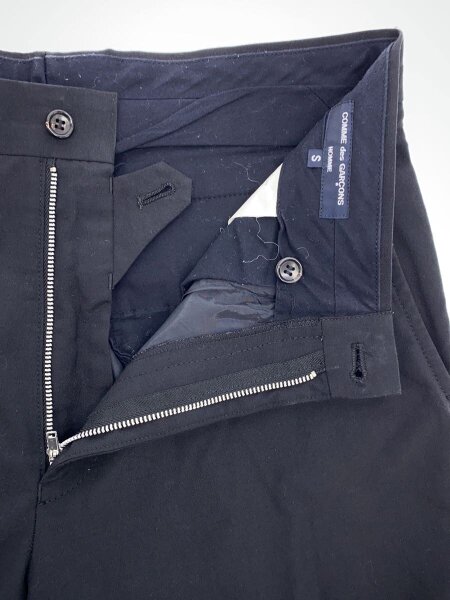 COMME des GARCONS HOMME / スラックスパンツ/S/ポリエステル/BLK/無地/HA-P001 COMME des GARCONS HOMME(コムデギャルソンオム) / スラックスパンツ/S
