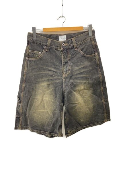 BLESSU デニムハーフパンツ 中古品 BLESS U バギーデニム カモ柄 M 
