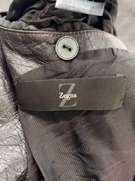 Z Zegna(ジーゼニア) / レザージャケット・ブルゾン/S/レザー/BRW