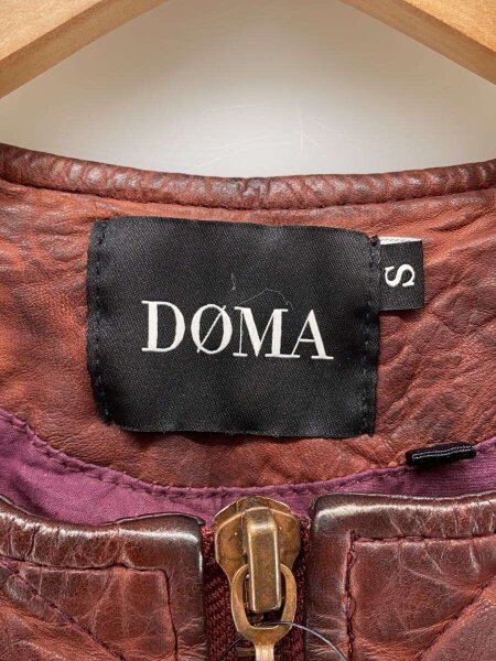 doma(ドマ) / シングルライダースジャケット/S/羊革/RED/D15308 | 古着 