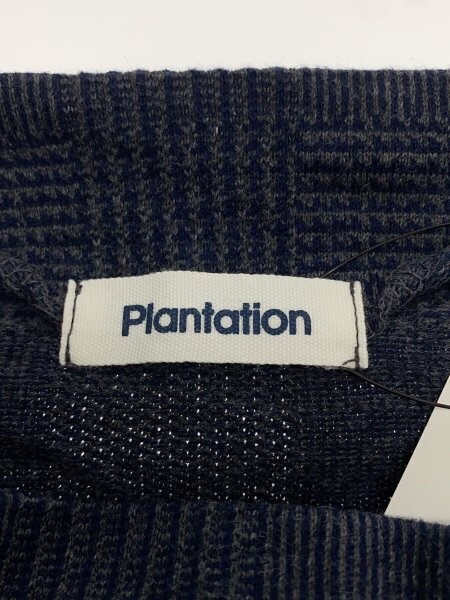 Plantation(プランテーション) / 長袖ブラウス/M/コットン/NVY/総柄 