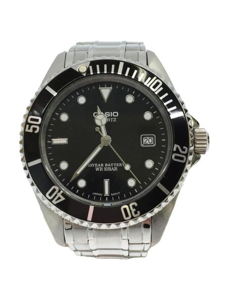 CASIO(カシオ) / クォーツ腕時計/アナログ/ステンレス/BLK/MTD-1043