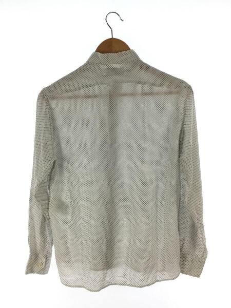 SAINT LAURENT(サンローラン) / 長袖シャツ/38/シルク/WHT/ドット/UP53 