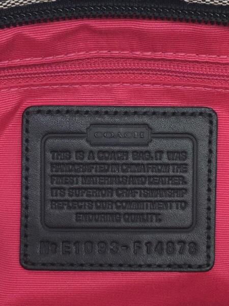 COACH(コーチ) / シグネチャーショルダーバッグ/コットン/BLK/総柄 