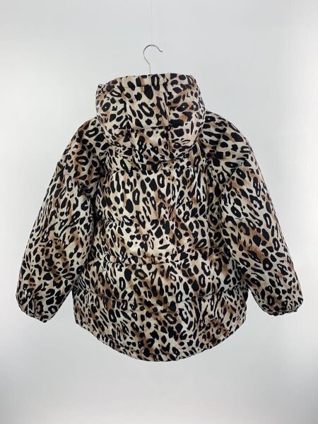 GUESS / ダウンジャケット/XS/ポリエステル/BEG/レオパード GUESS(ゲス) / ダウンジャケット/XS/ポリエステル/BEG/レオパード
