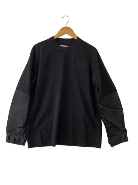 sacai(サカイ) / Nylon Twill x Cotton Jersey L/S T-Shirt/2/コットン 
