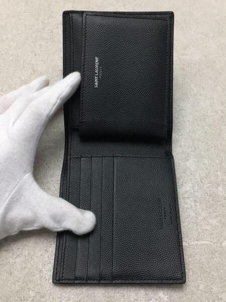 SAINT LAURENT(サンローラン) / 箱付/2つ折り財布/レザー/BLK  