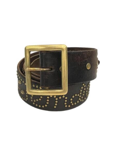 TENDERLOIN スタッズ付きレザーベルト TENDERLOIN スタッズ付き黒レザーベルト サイズ32