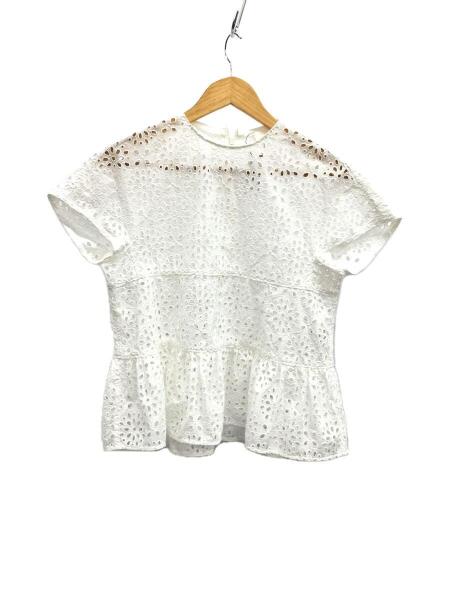 BALLSEY(ボールジィ) / 半袖ブラウス/36/コットン/WHT/11-01-32-01202 