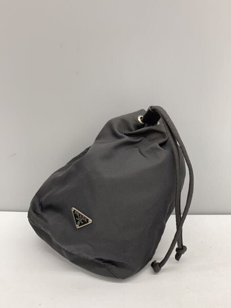 PRADA(プラダ) / 巾着/ポーチ/ナイロン/GRY | 中古品の販売・通販なら