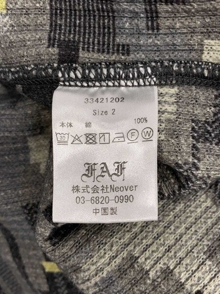 Fake Ass Flowers / Thermal Reversible LS Pullover/長袖Tシャツ/2/コットン/33421202 Fake Ass Flowers(フェイクアスフラワーズ) / Thermal Reversible LS