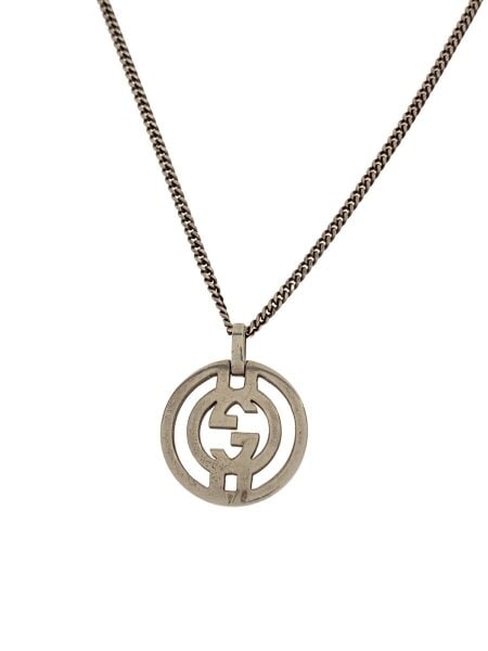 GUCCI(グッチ) / インターロッキング/ネックレス/SV925/SLV/トップ有 