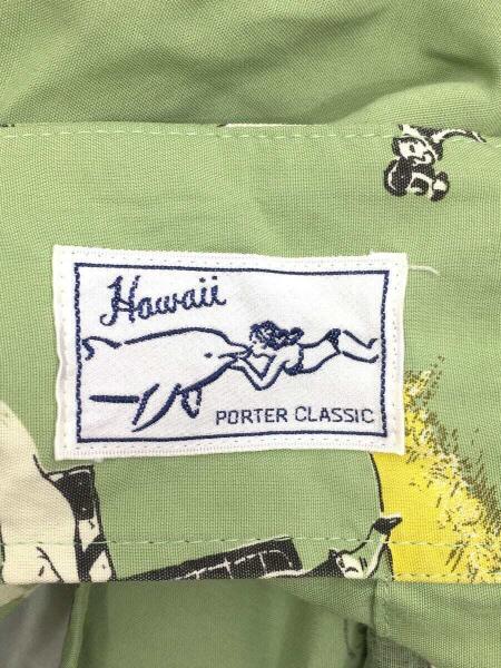 Porter Classic / 半袖シャツ/L/レーヨン/GRN/総柄// Porter Classic(ポータークラシック) / 半袖シャツ/L/レーヨン/GRN/総