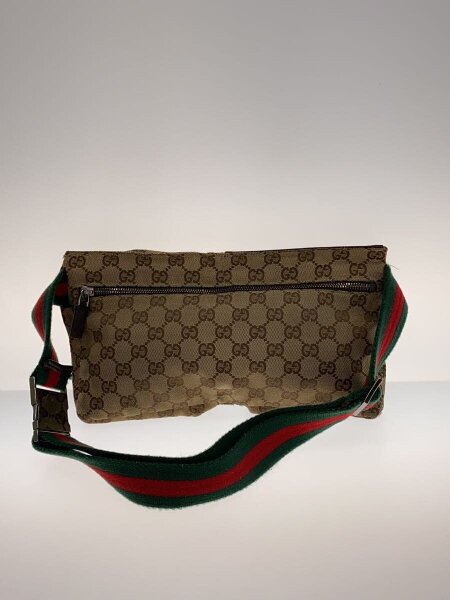 GUCCI GG キャンバス ボディバッグ ウエスト 374617 ブラウン
