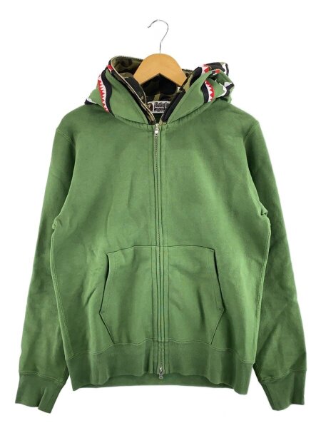 A BATHING APE(アベイシングエイプ) / ジップパーカー/M/コットン/GRN 