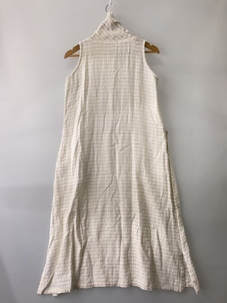 週末お値下げ☆うさとの服　usaato ノースリーブワンピ　サイズ４ ベージュ Usaato(ウサト) / ノースリーブワンピース/--/--/WHT/チェック