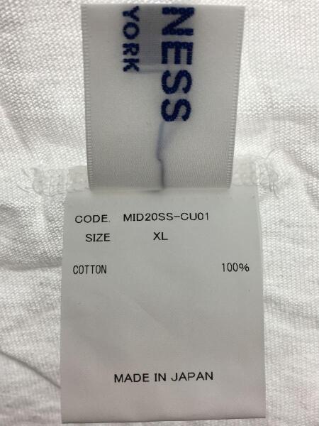 Midorikawa(ミドリカワ) / Tシャツ/XL/コットン/WHT/20SS/WOLFGANG S/S