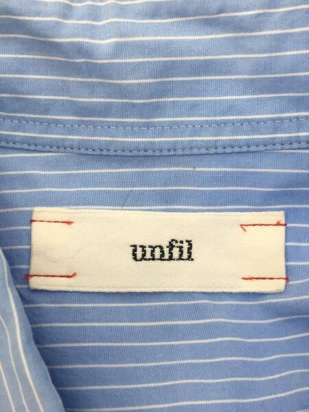 unfil(アンフィル) / 長袖シャツ/5/コットン/BLU/ストライプ/cotton  