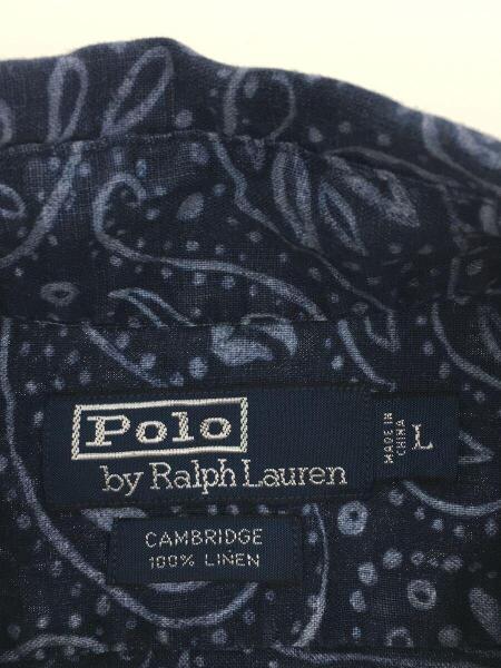 POLO RALPH LAUREN(ポロラルフローレン) / 半袖シャツ/M/リネン/NVY