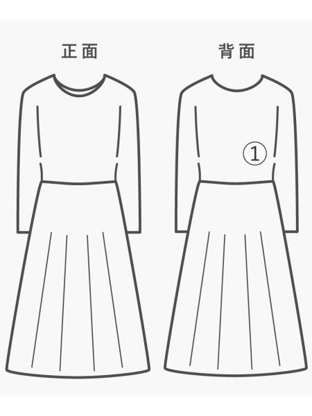 nest Robe / 長袖ワンピース/FREE/リネン/GRN/01233-1034 nest Robe(ネストローブ) / 長袖ワンピース/FREE/リネン/GRN/無地