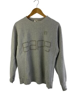 A BATHING APE / リバーシブル スウェット/L/コットン/GRY/プリント A BATHING APE(アベイシングエイプ) / リバーシブル スウェット/L
