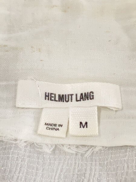 Helmut Lang(ヘルムートラング) / 長袖シャツ/M/コットン/WHT/無地 