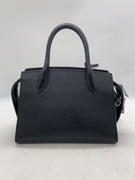 人気 プラダ モノクローム ハンドバッグ 2way サフィアーノ 黒 PRADA(プラダ) / モノクローム/2WAY/サフィアーノ/ショルダーバッグ