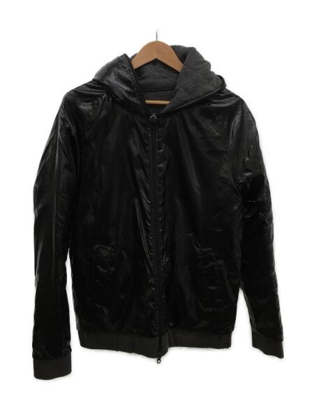 新品【エンポリオアルマーニ】 黒 レザー キルティングジャケット52