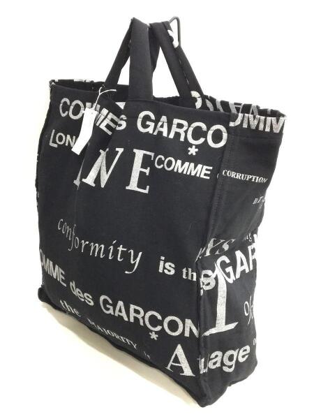 COMME des GARCONS(コムデギャルソン) / GLITTER LOGO TOTE BAG/ウール 