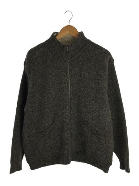 WOOLRICH ウールリッチ ニット ジップアップ ブラウン M ウール カシミヤ リブド ハーフジップ｜WOOLRICH（ウールリッチ）公式