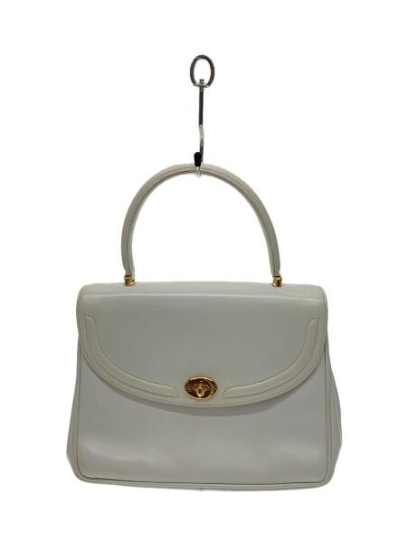 GUCCI(グッチ) / オールドグッチ/ハンドバッグ/レザー/WHT/無地/000