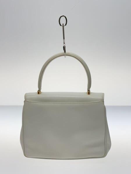 GUCCI(グッチ) / オールドグッチ/ハンドバッグ/レザー/WHT/無地/000