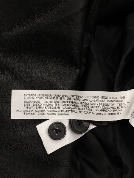 ZARA(ザラ) / チェスターコート/M/フェイクレザー/BLK/無地 | 古着の