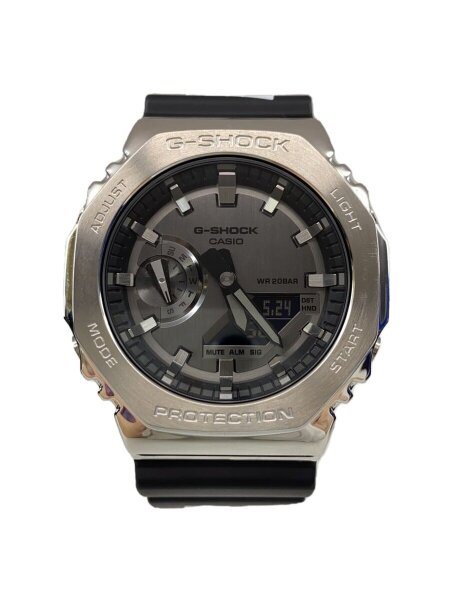 CASIO(カシオ) / ×MONCLER/クォーツ腕時計/デジアナ/ラバー/SLV/BLK/GM 