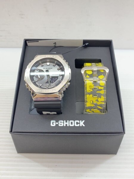 CASIO(カシオ) / ×MONCLER/クォーツ腕時計/デジアナ/ラバー/SLV/BLK/GM 
