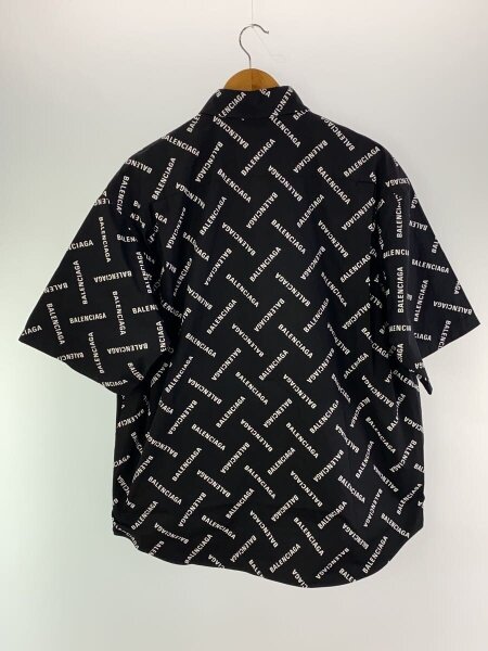 BALENCIAGA(バレンシアガ) / 半袖シャツ/38/コットン/BLK/総柄 
