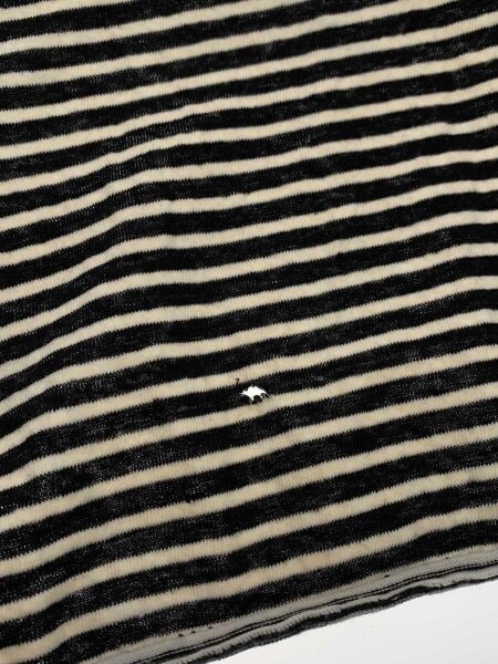 SAINT LAURENT(サンローラン) / Tシャツ/XL/リネン/BLK/ボーダー/YP53