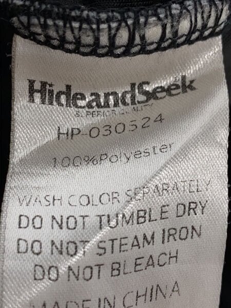 HIDE AND SEEK(ハイドアンドシーク) / Jersey Track Pant/穴あき/状態