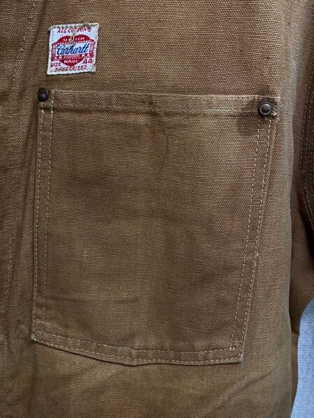 Carhartt / 50s後半～60s/talon/ハートタグ/オーバーオール/44/コットン/CML/無地// Carhartt(カーハート) / 50s後半～60s/talon/ハートタグ