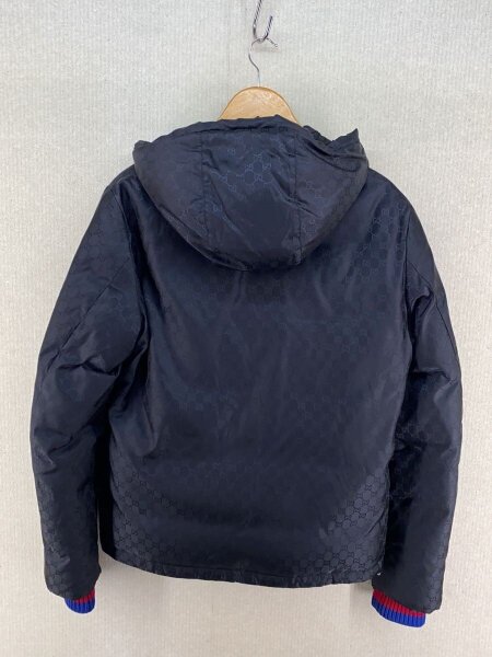 GUCCI(グッチ) / GGジャガード/ダウンジャケット/50/ナイロン/BLK/総柄 